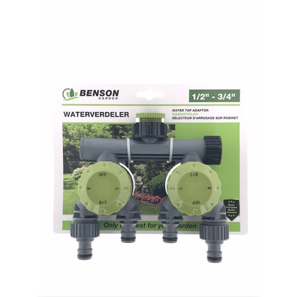 Waterverdeler 5-weg 1/2"-3/4" voor efficiënt tuinbeheer