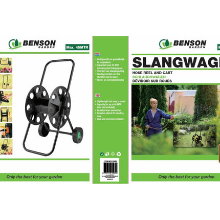 Slangwagen 45m: Compact, Licht, Voor Gemakkelijk Tuinieren