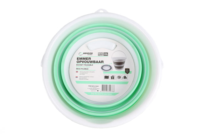 Emmer opvouwbaar 10 ltr – Inhoud 10 l, Materiaal TPR + PP, 7cm, compact