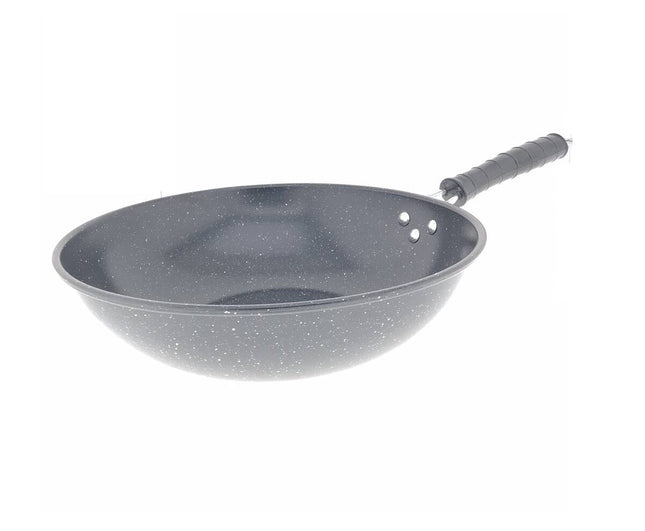 Wokpan 30 cm, Marble Coating, Geschikt voor Gas en Keramisch Koken