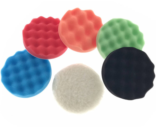 Polijstset 6 dlg ø125 mm: Voor Autolak, Meubels, Boten, Perfecte Finish