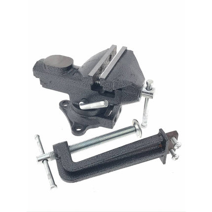 Bankschroef 75 mm, gietijzer, tafelklem of werkbankmontage, 2,05 kg