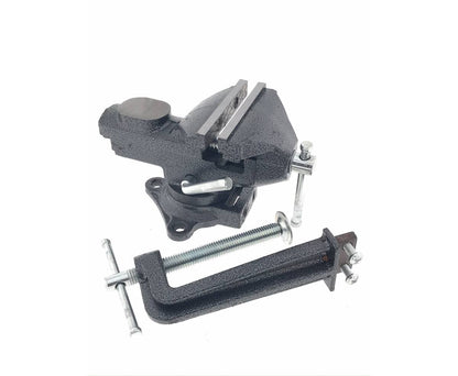 Bankschroef 75 mm, gietijzer, tafelklem of werkbankmontage, 2,05 kg