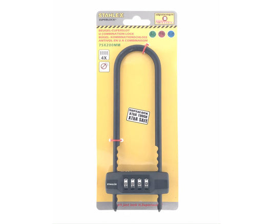 Beugel Cijferslot 75x200mm - Code-instelling voor Schuurbeveiliging