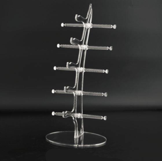 Brillenstandaard voor 5 brillen plexiglas