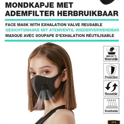 Mondkapje herbruikbaar ademfilter