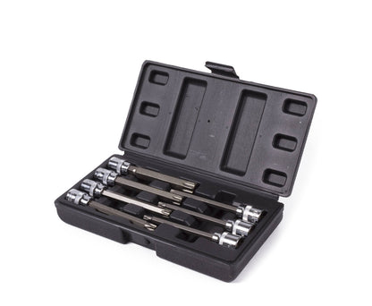 Doppenset Torx 7-delig 3/8'' CRV Staal Auto & Fiets Onderhoud