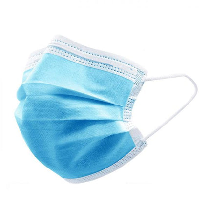 Mondkapje wegwerp 3 laags 50 dlg blauw