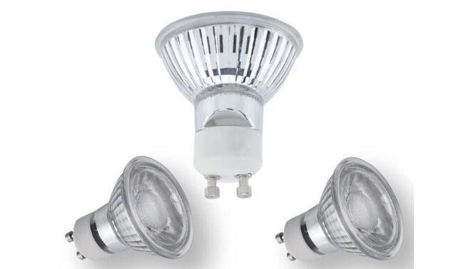 LED lamp GU10 5W glass version 3 dlg