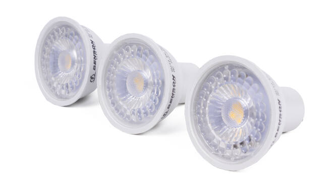 LED lamp GU10 5W dimbaar 3 dlg