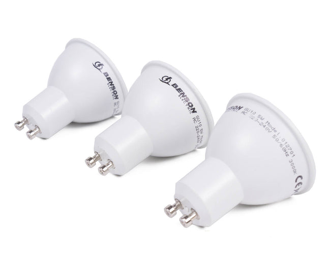 LED GU10 5W Dimbaar Warm Wit, Set van 3 - 400 Lumen, 20.000 Uur