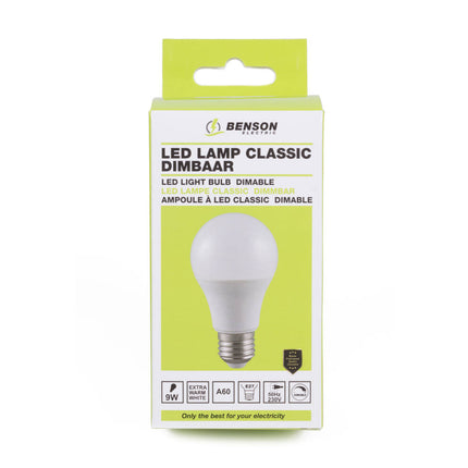 LED Lamp 9W E27 Dimbaar, 760lm, Warm Wit, 20.000u Levensduur