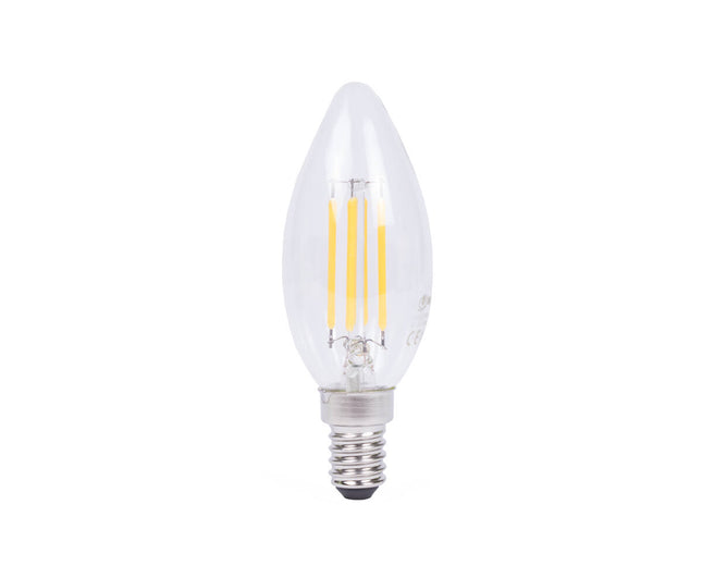 LED Kaarslamp C35 4W E14 Dimbaar - Warm Licht voor Huisgebruik