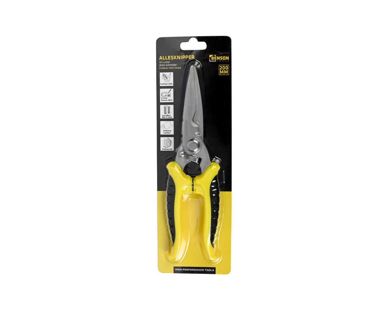 Allesknipper 20 cm: RVS Bladen, Antislip Handvaten, Veer, Voor Klussen