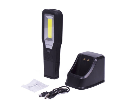 COB Looplamp 2000mAh LED, 550lm, USB-oplaadbaar, magnetisch, haak.