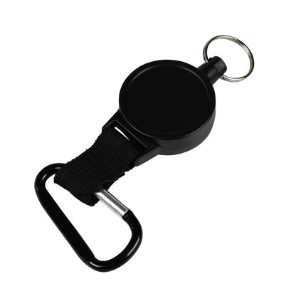Rollerclip Sleutelhanger met 70 cm Koord en Karabijnhaak voor Sleutels