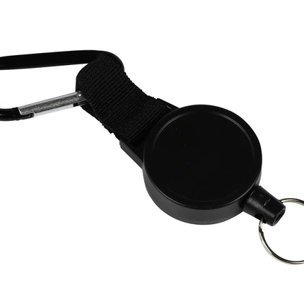 Rollerclip Sleutelhanger met 70 cm Koord en Karabijnhaak voor Sleutels