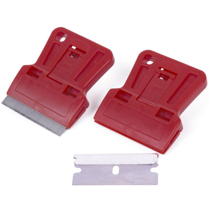 Schraperset 2 dlg - Metaalbladen, Verwisselbare Mesjes voor Verf/Lijm