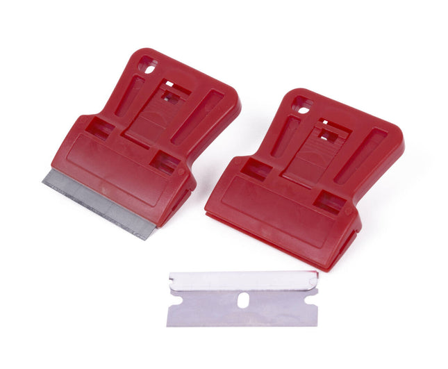 Schraperset 2 dlg - Metaalbladen, Verwisselbare Mesjes voor Verf/Lijm