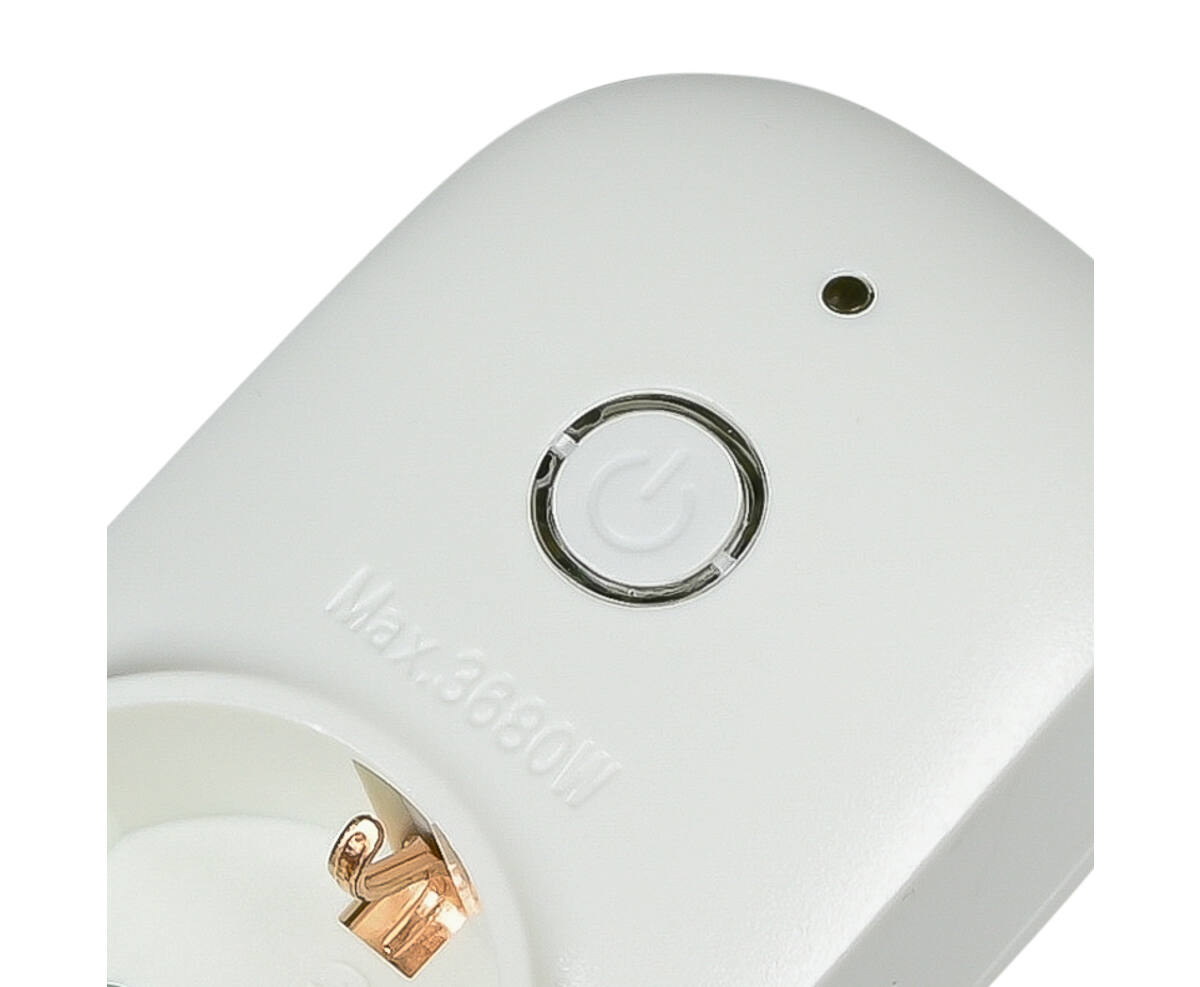Wit Stopcontact RA met Wifi, 3500W, Google Home Compatibel