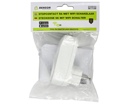 Wit Stopcontact RA met Wifi, 3500W, Google Home Compatibel
