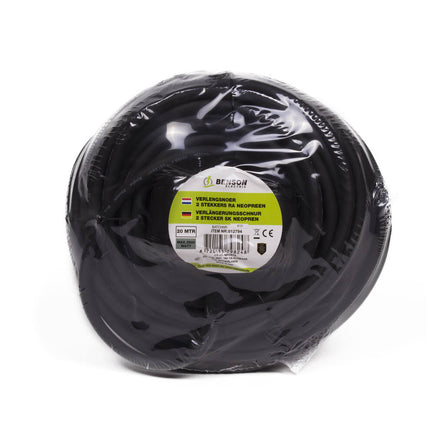 20m Verlengsnoer, 2 RA Stekkers, 3G1.5mm², IP44, Neopreen, 16A, 3500W
