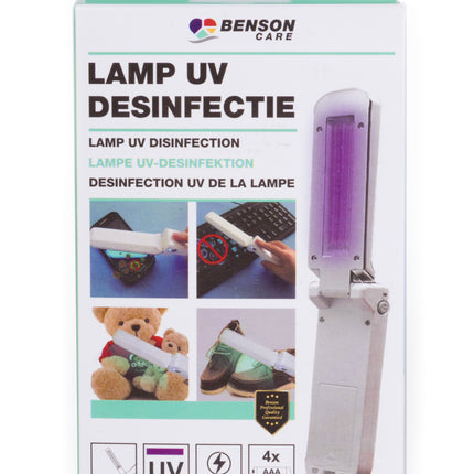 Lamp uv-c desinfectie – Levensduur lamp 20000 uur, Afmeting ingeklapt 125 x 35 x 25 mm