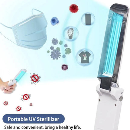 Lamp uv-c desinfectie – Levensduur lamp 20000 uur, Afmeting ingeklapt 125 x 35 x 25 mm