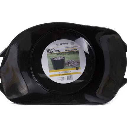 Flexibele Zwarte Mand 45L met 2 Hengsels voor Tuin en Huis