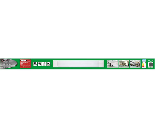 LED Armatuur 36W 120cm - 2880lm, 6500K Daglicht voor Kantoor/Opslag