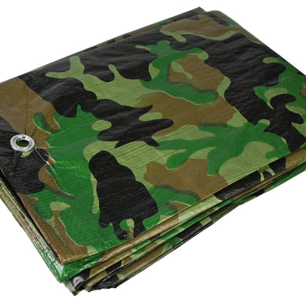 Dekzeil 4 x 6 mtr army zwaar – Maat 4 x 6 M, Materiaal PE, Kwaliteit 105 GSM