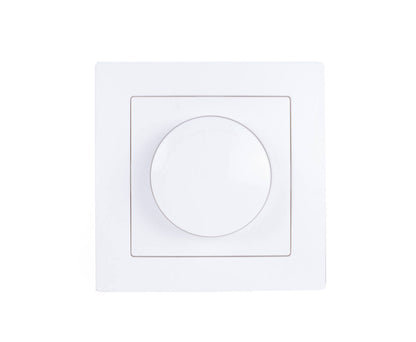 Inbouw LED Dimmer Wit, 5-300W, Voor Diverse Lampen, 81x81x55mm