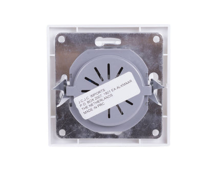 Inbouw LED Dimmer Wit, 5-300W, Voor Diverse Lampen, 81x81x55mm