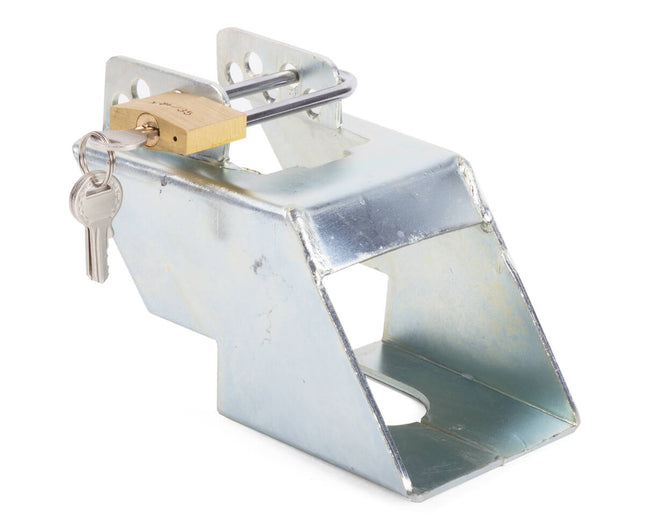 Disselslot Koker 103x85x160mm met Hangslot voor Aanhangerbeveiliging