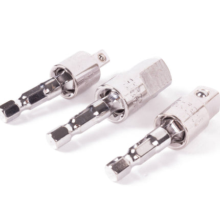 Flexibele Bit Dopadapter 55mm: Past 1/4", 3/8", 1/2", ideaal voor krappe ruimtes.