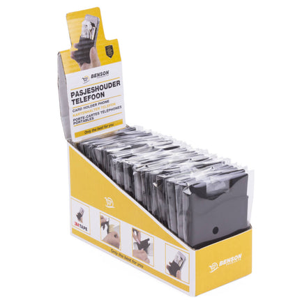 Pasjeshouder 57x91mm, Siliconen, 3M Tape, Voor Telefoon, Houdt Kaarten Veilig