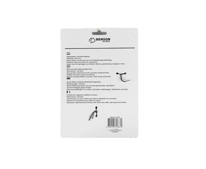 Jumbo Ophanghaak: Staal, Rubbere Dop, 15x9,5/13cm, Voor Fietsen & Gereedschap