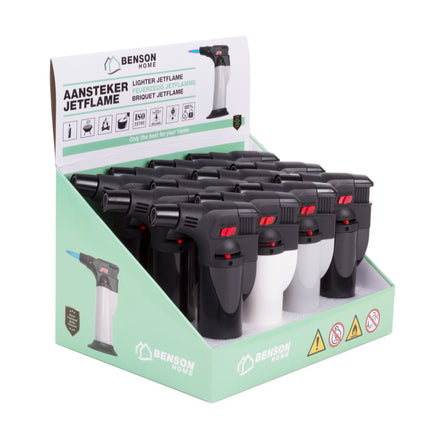 Aansteker jetflame display – 1300°C, navulbaar
