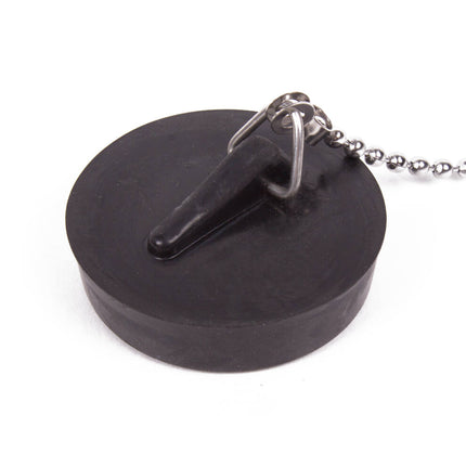 Gootsteendop 44 mm RVS, 30 cm ketting, past standaardafvoeren.