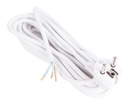 Aansluitsnoer 5m, RA Stekker, 3x1.0MM², 2500W, ideaal voor thuisgebruik