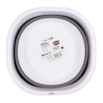 Afwasteil vierkant opvouwbaar 10 ltr – Inhoud 10 l, Materiaal TPR + PP, 5cm, compact