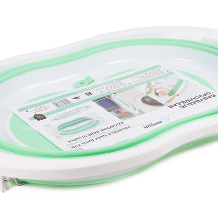 Babybad opvouwbaar – Afmeting 70x46,5x23cm / opgevouwen 6cm hoog, Materiaal TPR + PP + SS