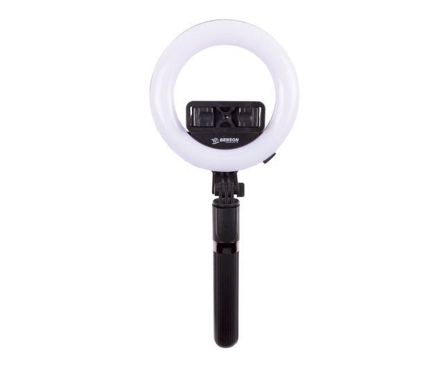 Selfie Stick 90cm LED Ringlamp, 16cm, 1200mAh, TikTok & Vlogs