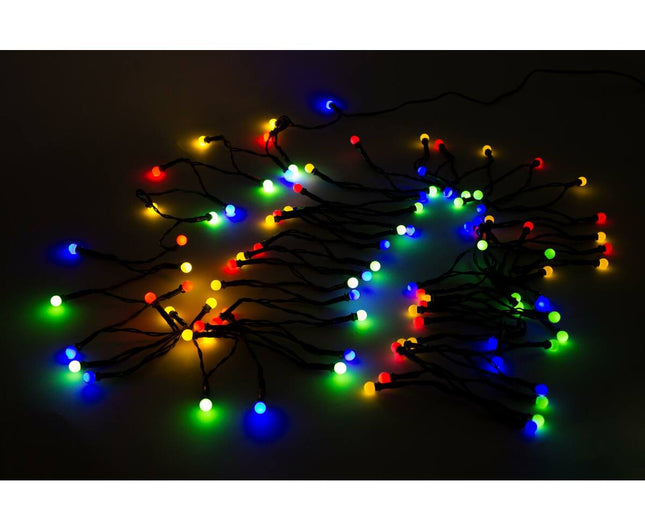 LED Lichtsnoer 100 Gekleurde LED's, 9.3m, Voor Binnen en Buiten