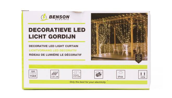 LED deco licht gordijn 154 LED 11 slingers IP44