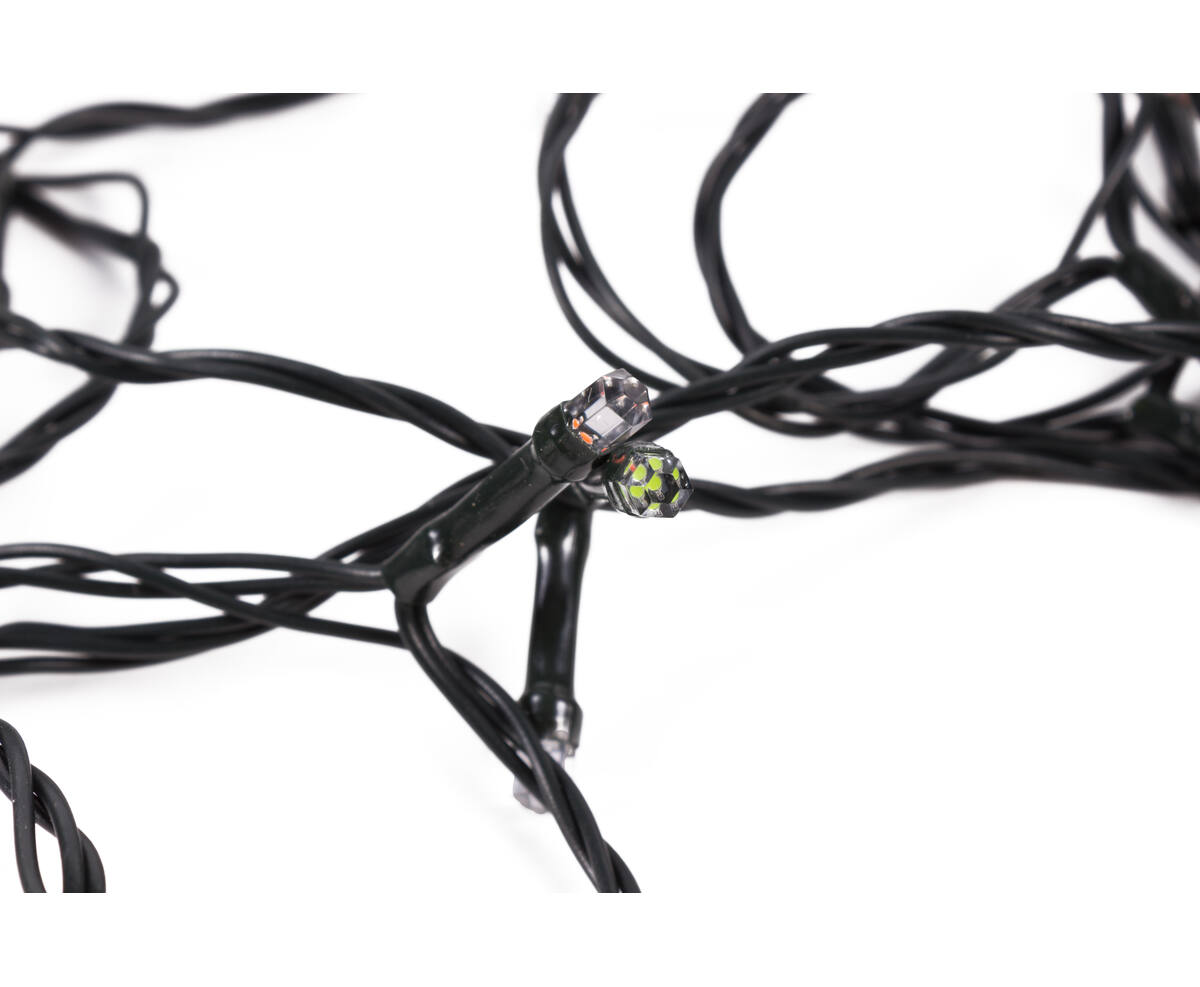 LED Diamant Lichtsnoer 24m, 200 LED's, IP44, Binnen/Buiten Gebruik