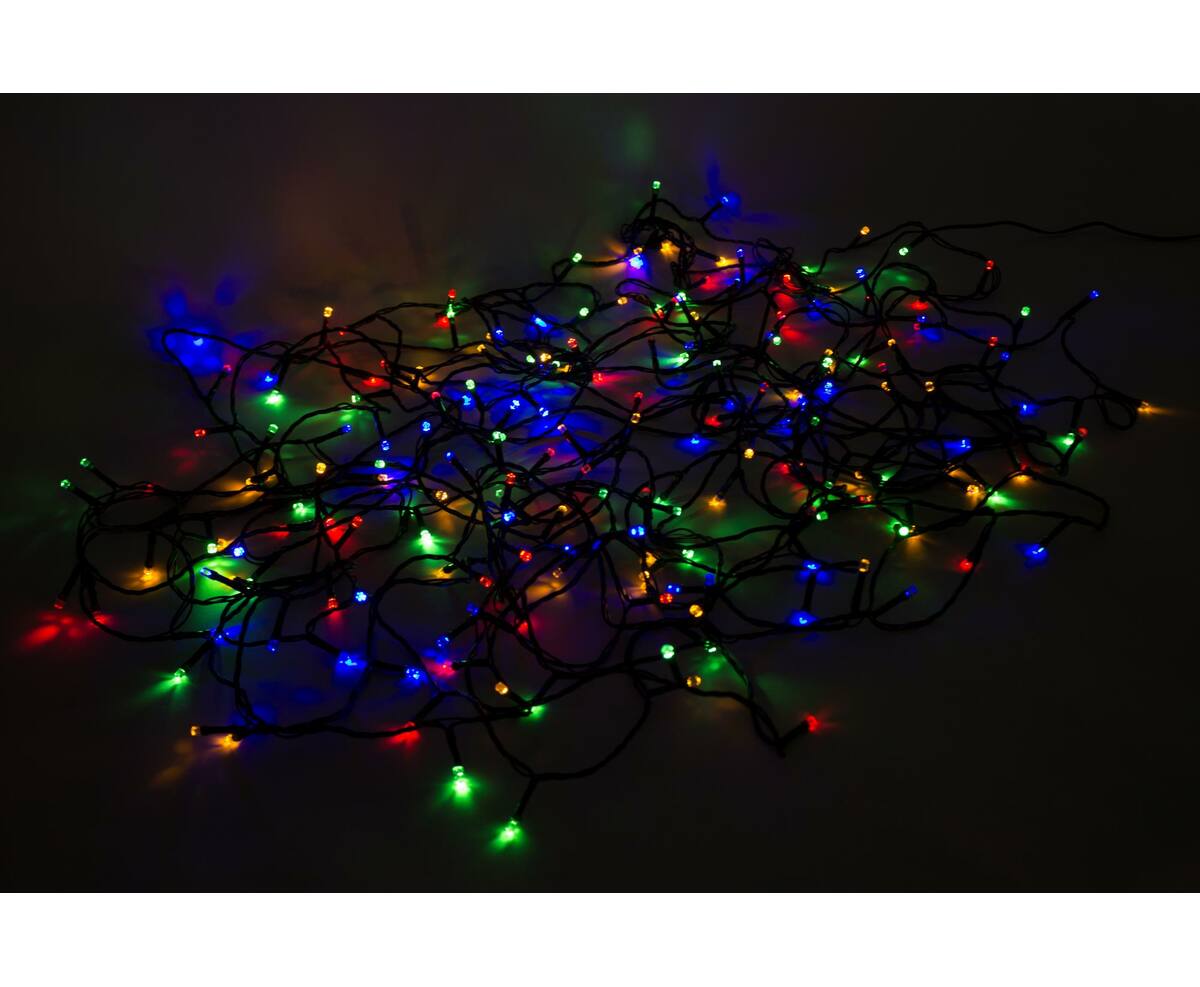 LED Diamant Lichtsnoer 24m, 200 LED's, IP44, Binnen/Buiten Gebruik