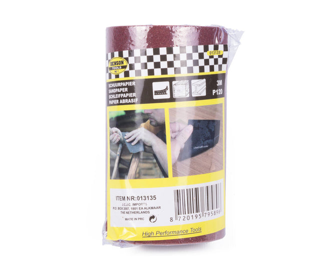 Schuurpapier Rol 3m P120 - Voor Hout, Metaal & Kunststof Bewerken