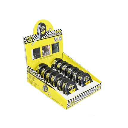 Rubberen Rolbandmaat 2m x 6mm met Karabijnhaak - Bouw & DIY