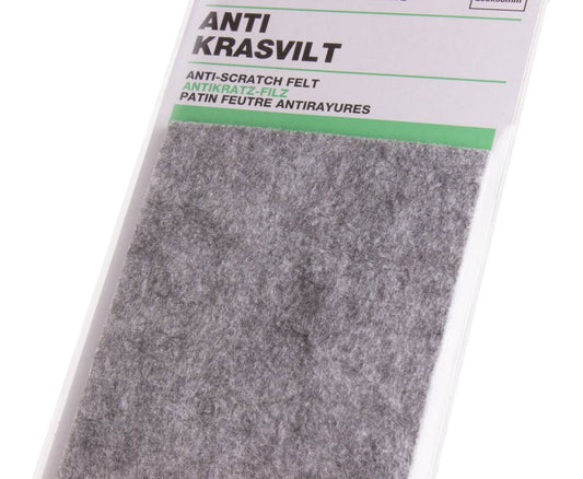 Antikrasvilt 20x9cm Grijs - Beschermt vloeren tegen meubelkrassen